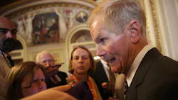 Senator Bill Nelson DFla speaks with reporters after a 2015 policy lunch Senator Bill Nelson DFla speaks with reporters after a 2015 policy lunch