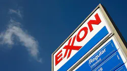 Exxon Mobil sign Exxon Mobil sign
