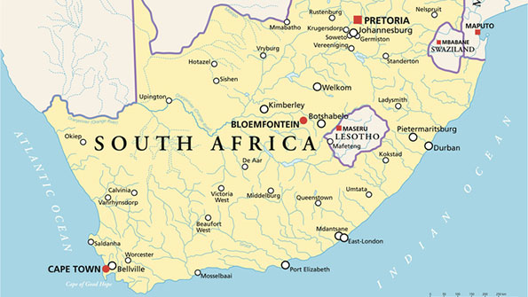 South Africa map