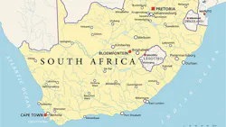 South Africa map South Africa map