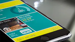 A European phone screen A European phone screen