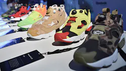 A handful of Reebok Instapamp Fury at a New York fashion show A handful of Reebok Instapamp Fury at a New York fashion show