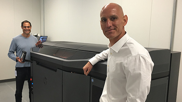 Jabil Circuit COO Bill Muir right and VP John Dulchinos