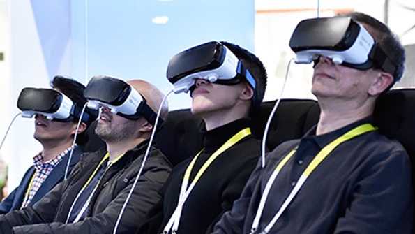 CES 2016 attendees take part in a Samsung VR event What new tech is in store