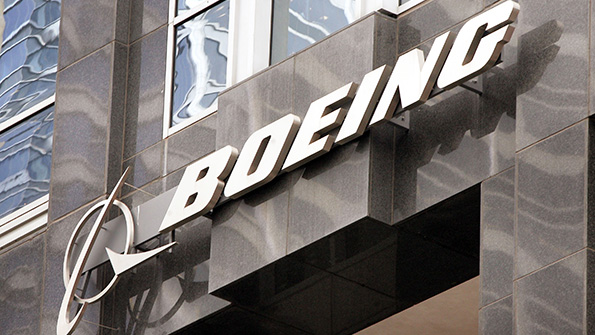 The Boeing logo and wordmark