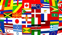 A sampling of national flags from around the world A sampling of national flags from around the world