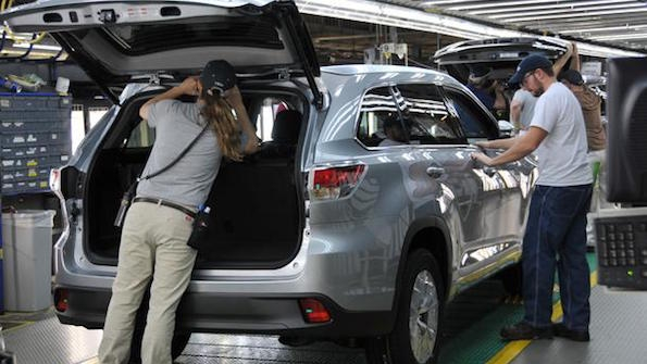 Workers at Toyota39s Princeton Indiana plant