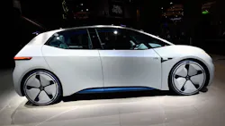 An autonomous Volkswagen concept vehicle An autonomous Volkswagen concept vehicle