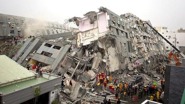 64 Magnitude Earthquake in Taiwan February 2016