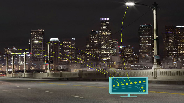 Every streetlight with have a SIM card installed by Vodafone that connects to Philips Lightningrsquos CityTouch network