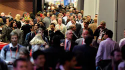 CES attendees mill through the halls CES attendees mill through the halls