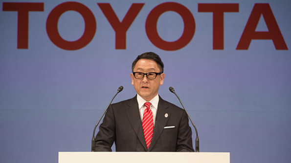 Toyota president and CEO Akio Toyoda