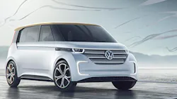 The Volkswagen BUDDe electric minivan prototype The Volkswagen BUDDe electric minivan prototype