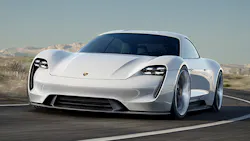 The Porsche Mission E concept electric The Porsche Mission E concept electric