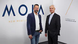 Moia head Ole Harms left and Volkswagen AG CEO Matthias Mueller Moia head Ole Harms left and Volkswagen AG CEO Matthias Mueller