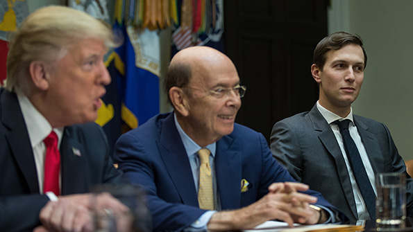 Donald Trump Wilbur Ross and Jared Kushner