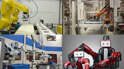 A variety of industrial robots A variety of industrial robots
