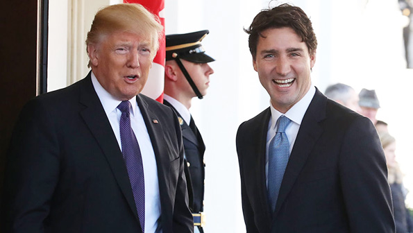 Donald Trump and Justin Trudeau