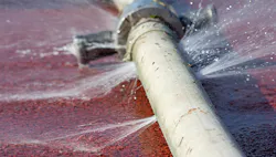 water leaking from a pipe water leaking from a pipe