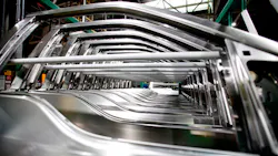 Frames at Ford truck plant Frames at Ford truck plant