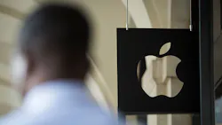 Apple logo on door Apple logo on door