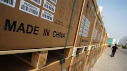 Boxes of products made in China Boxes of products made in China