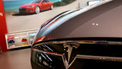 Tesla logo Tesla logo