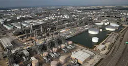 Texas refinery aerial view, around Hurricane Harvey time Texas refinery aerial view, around Hurricane Harvey time