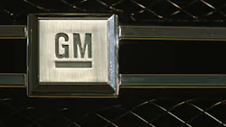The General Motors logo on a car grille. The General Motors logo on a car grille.