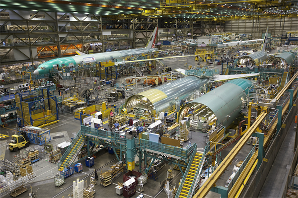 Boeing factory floor