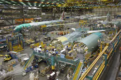 Boeing factory floor Boeing factory floor