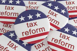 Pile of Tax Reform Buttons With US Flag Pile of Tax Reform Buttons With US Flag