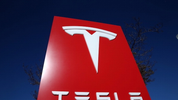 tesla sign