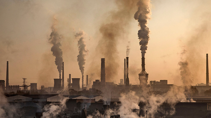 A Chinese steel mill.