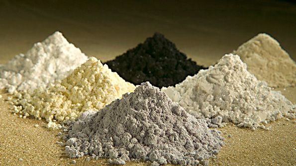 piles of rare earths