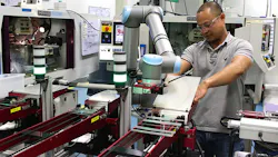 Universal Robots robotic arms have helped Tegra Medical double its production. Universal Robots robotic arms have helped Tegra Medical double its production.