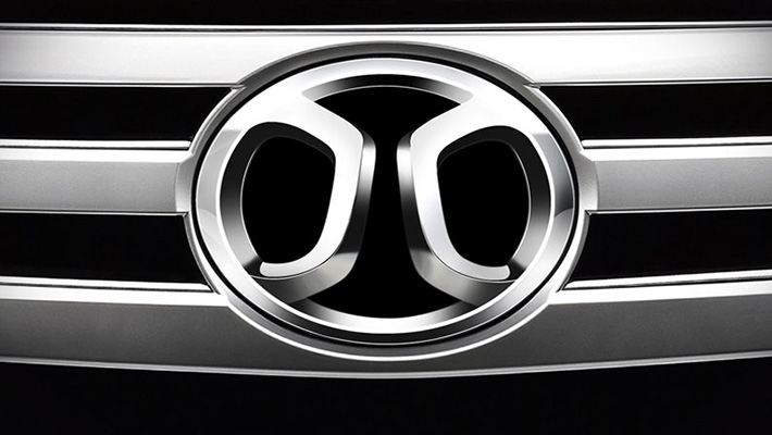 The logo of the Chinese BAIC Group.