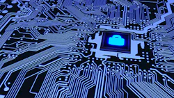 A digital interpretation of a circuitboard and a padlock. A digital interpretation of a circuitboard and a padlock.