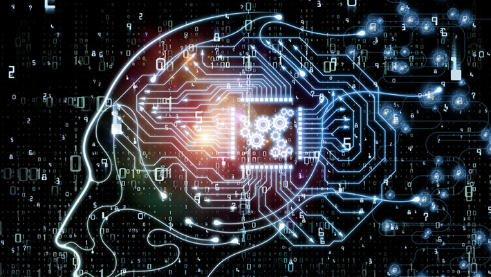 An illustration of neural networks in the shape of a human head.