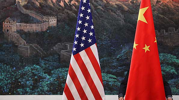 us and china flag