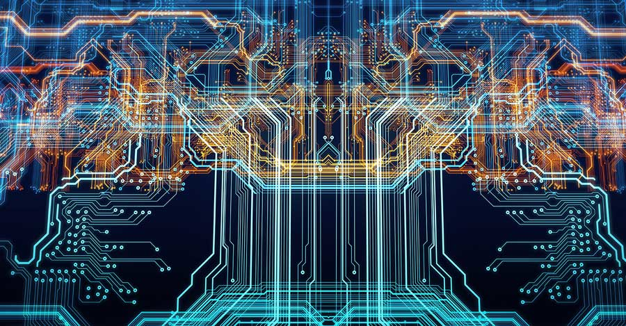 Futuristic printed circuit board