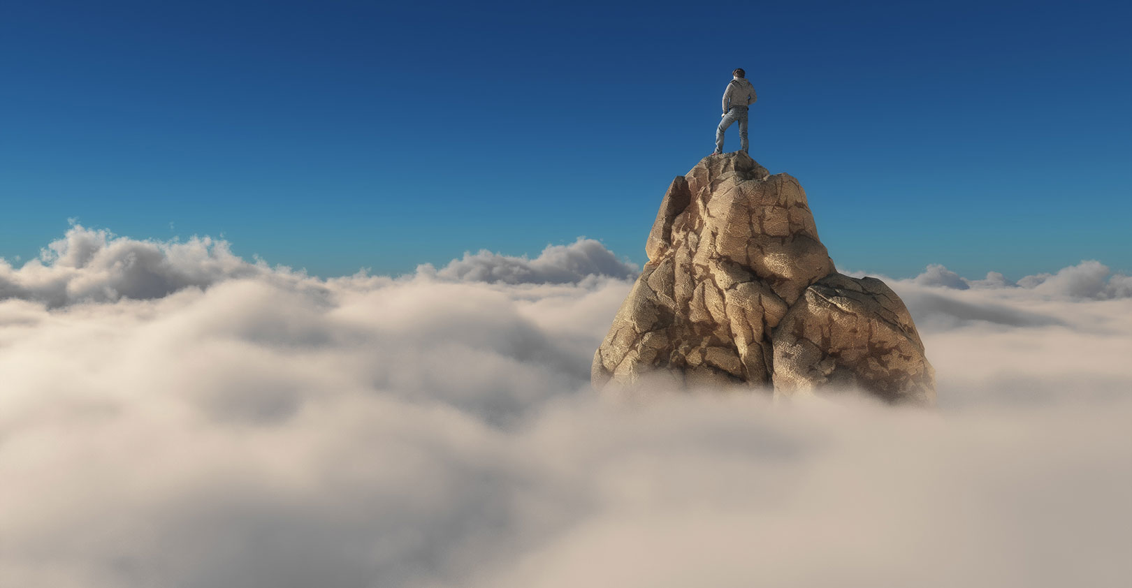 mountain-cloud-man