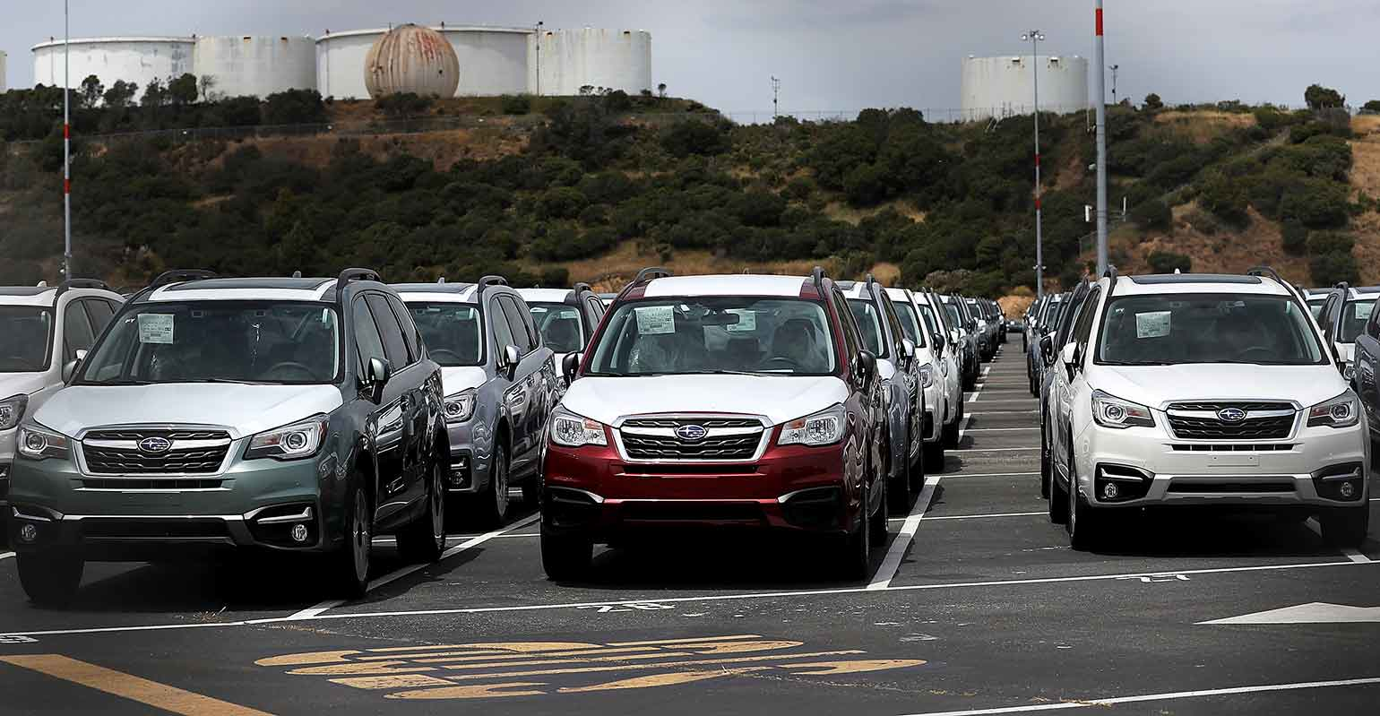 car auto vehicles on lot