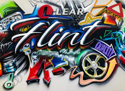 Lear Mural at Flint Plant Lear Mural at Flint Plant