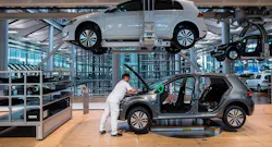 VW e-Golf production line in Dresden, Germany VW e-Golf production line in Dresden, Germany