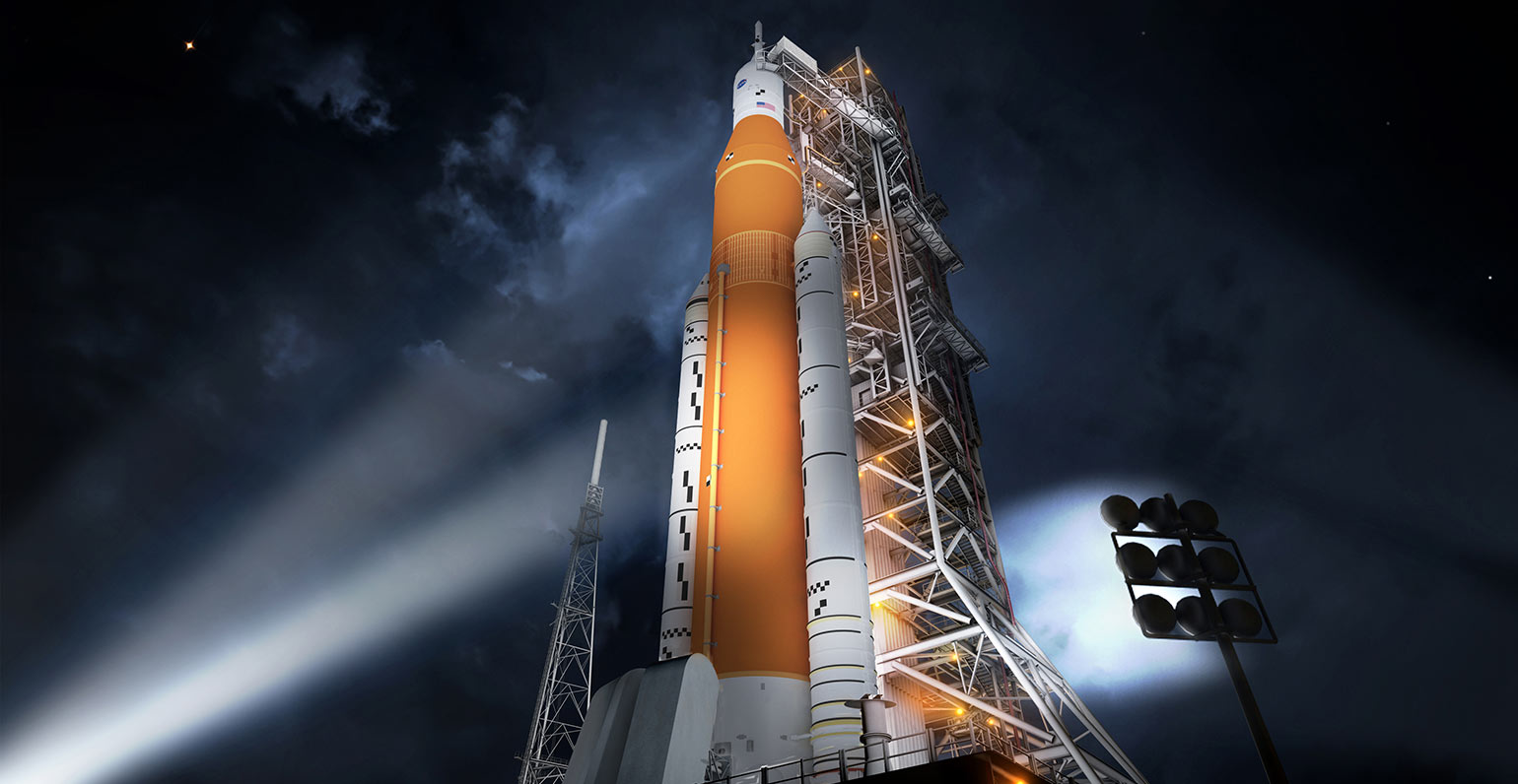 Artist Rendering of the NASA Space Launch System
