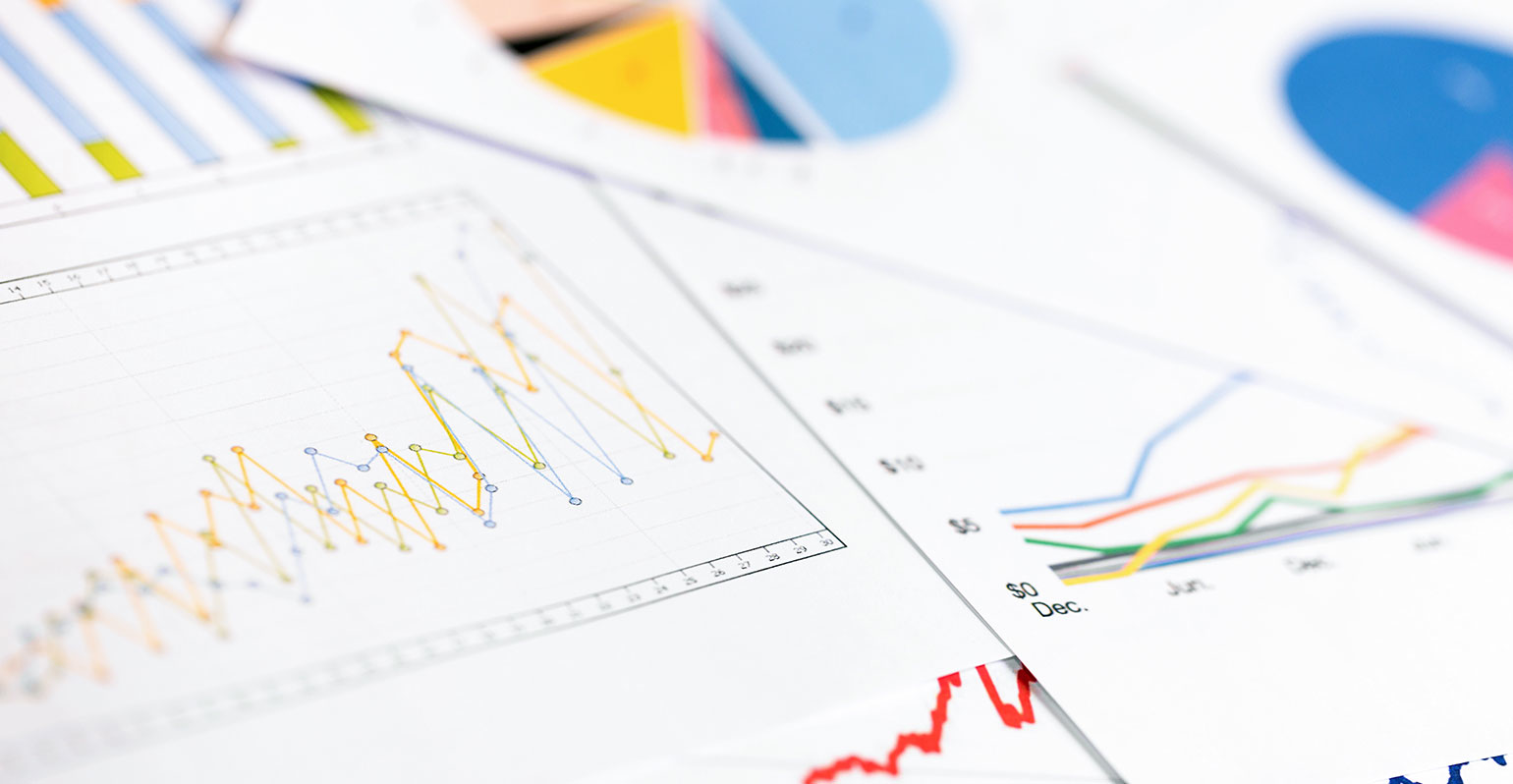 close up look at some charts and graphs