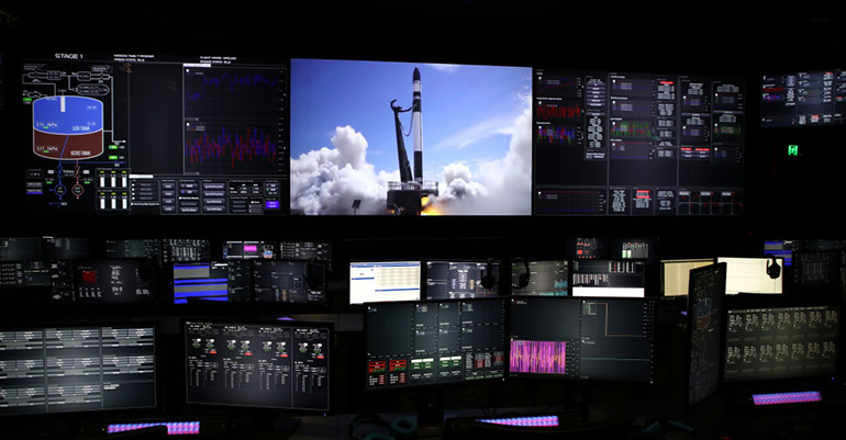 rocket lab control room