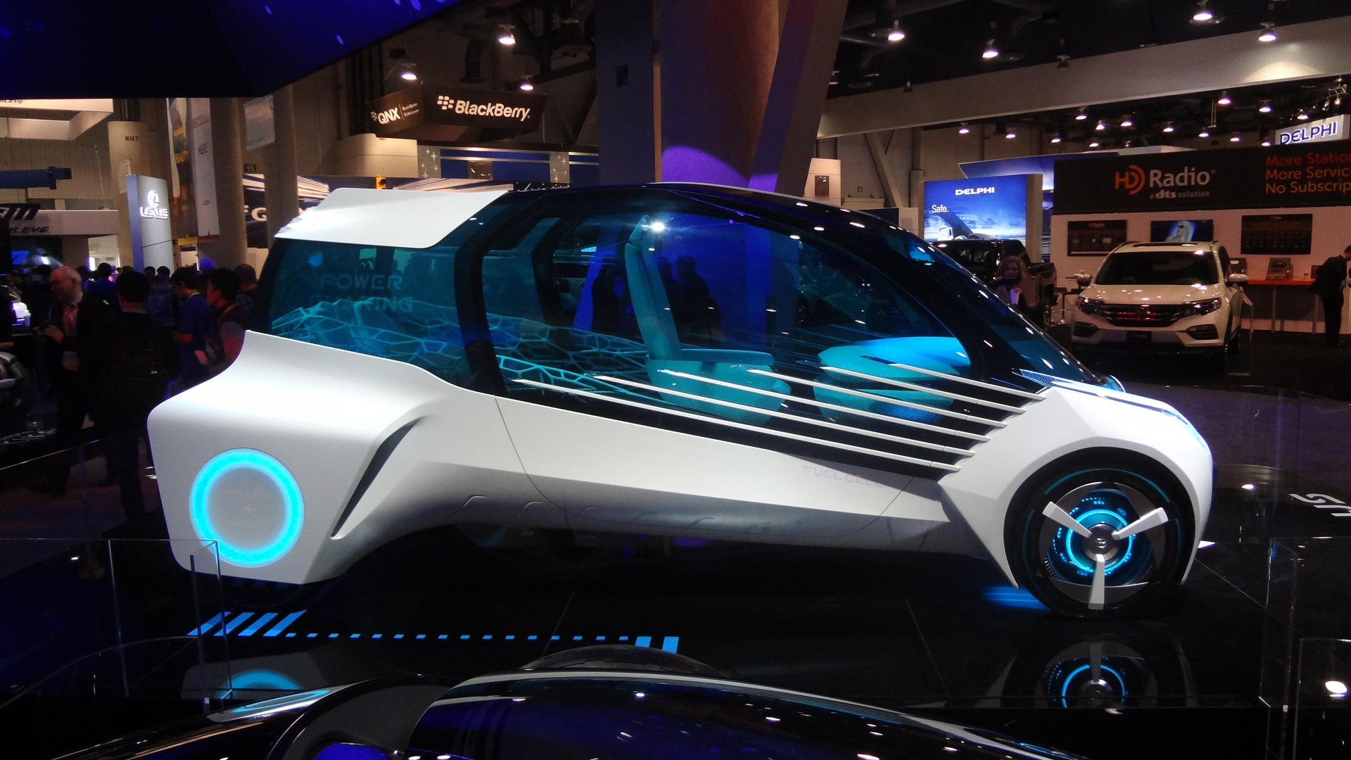 Toyota is investing in hydrogenpowered vehicles This FVC Plus prototype highlights hydrogen fuelcell technology Toyota has hundreds of patents related to fuel cells The challenge is twofold because it requires a fueling infrastructure that does not exist yetnbsp