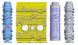 Modeling of a complex part with cylindrical drum slots in Geomagic Design X Modeling of a complex part with cylindrical drum slots in Geomagic Design X